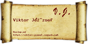 Viktor József névjegykártya