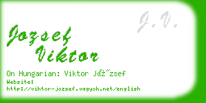 jozsef viktor business card